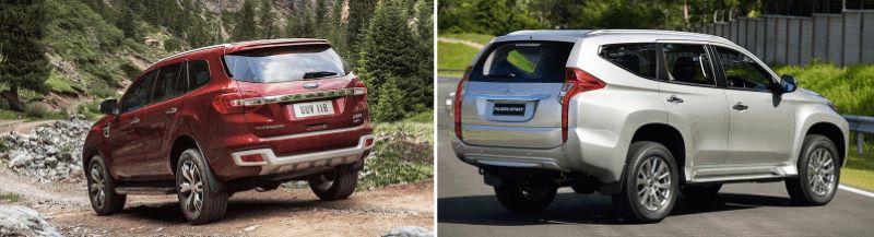 ​Giới thiệu và so sánh giá bán Pajero Sport và Ford Everest 2023