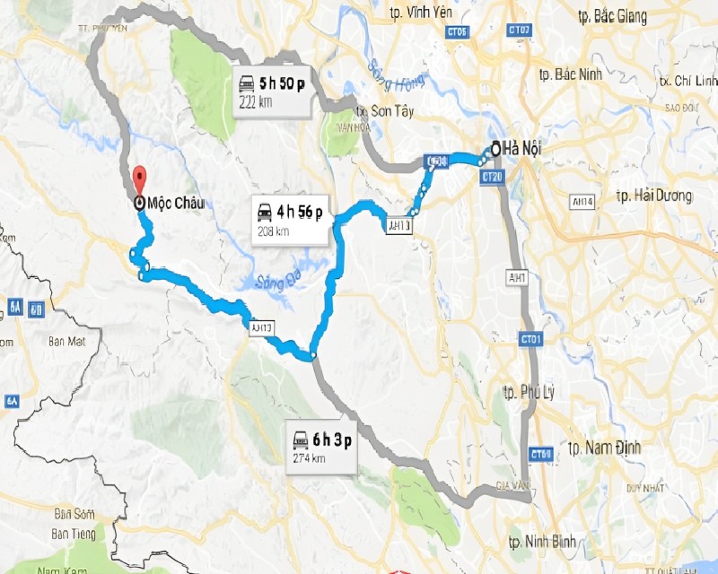 ​Kinh nghiệm đi Mộc Châu bằng ô tô tự lái theo đường quốc lộ 6