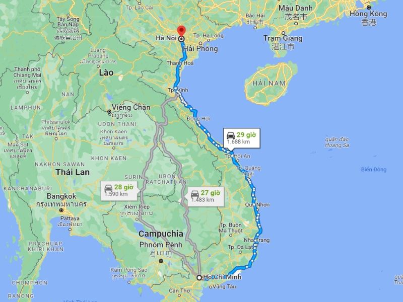 Kinh nghiệm lái xe từ Sài Gòn ra Hà Nội qua QL14 và QL1A