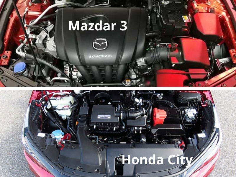 ​So sánh động cơ vận hành của Mazda 3 và Honda City 