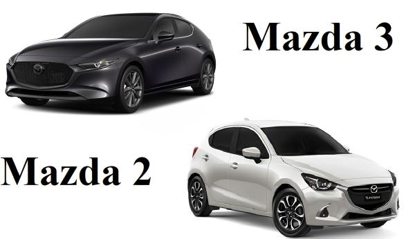 So sánh Mazda 2 và Mazda 3 về thông số, giá, thiết kế, màu sắc