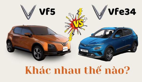 So sánh VF5 và VFe34: Đánh giá nên mua xe nào tốt hơn?