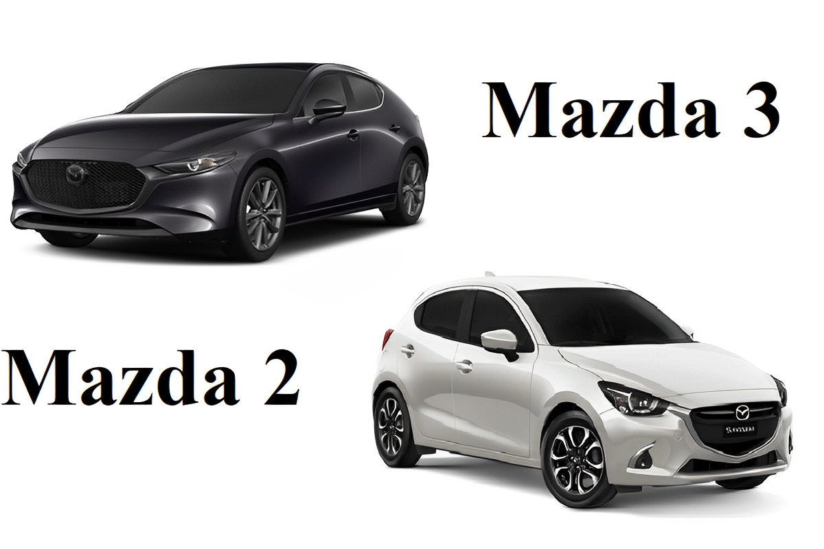 So sánh Mazda 2 và Mazda 3 về các thông số chi tiết