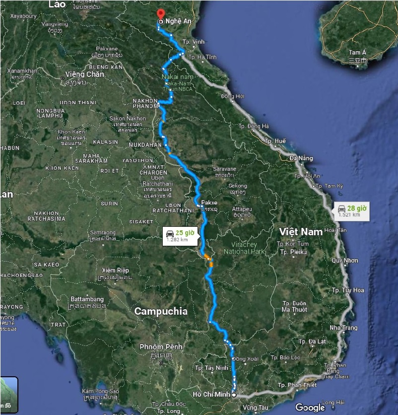 Kinh nghiệm lái xe từ Sài Gòn ra Nghệ An qua hai nước Lào và Campuchia