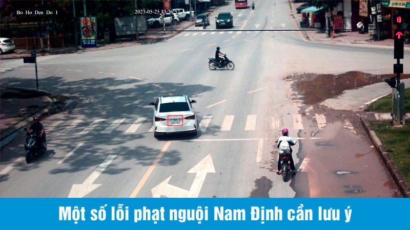 Các mức phạt nếu vi phạm tại các điểm phạt nguội ở Nam Định