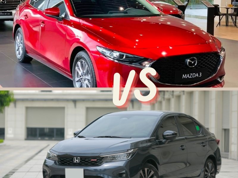 ​Nên mua Mazda 3 hay Honda City?