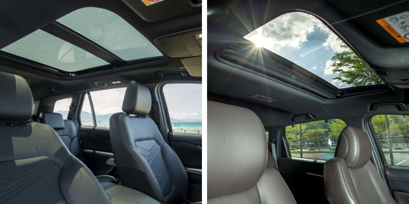 So sánh CX-8 và Ford Everest 2024 về cửa sổ trời