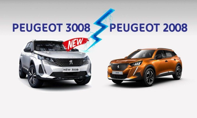 Đánh giá và ​so sánh Peugeot 2008 và 3008 