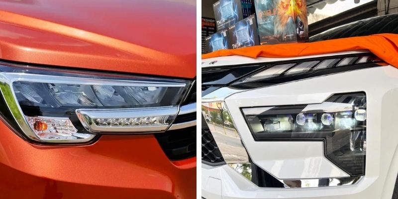 So sánh XL7 và Xpander 2023 về trang bị đèn trước