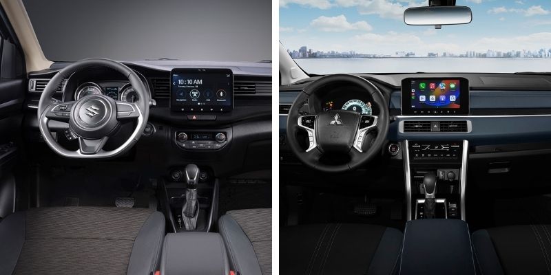 ​So sánh XL7 và Xpander 2023 về trang bị nội thất