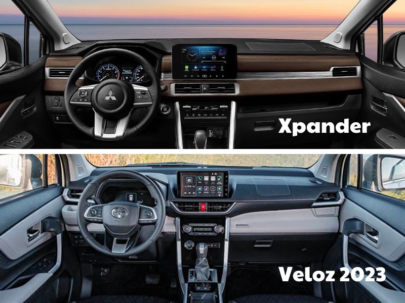 ​Mitsubishi Xpander 2023 có nội thất rộng rãi hơn Veloz 2023
