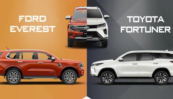 So sánh Ford Everest và Fortuner 2023: Xe nào đáng mua hơn?
